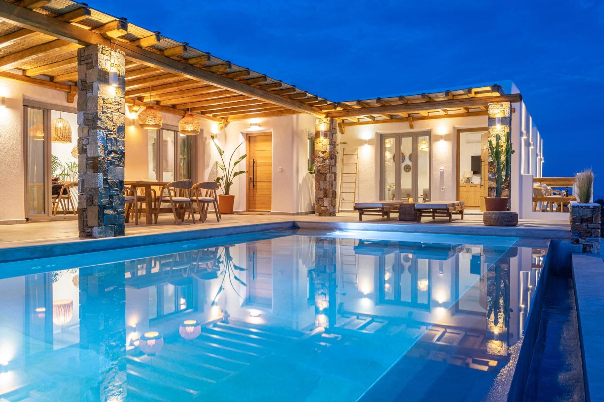 Villa Lefko Megas Gialos - Nites ภายนอก รูปภาพ